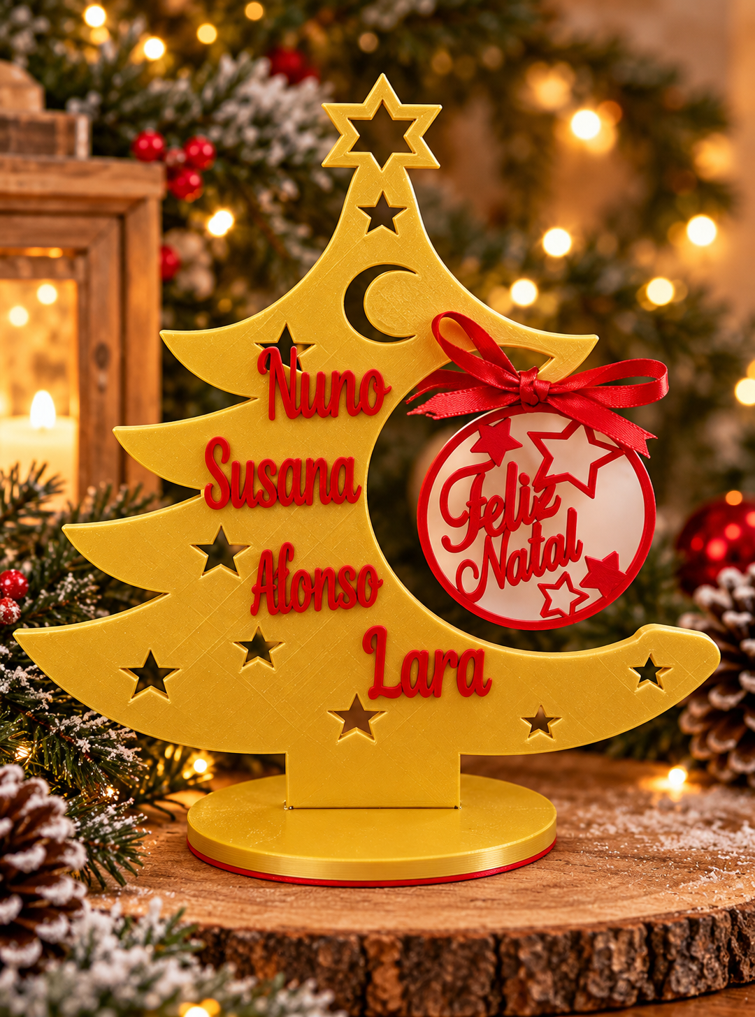 Árvore de Natal Decorativa C/Bola Suspensa